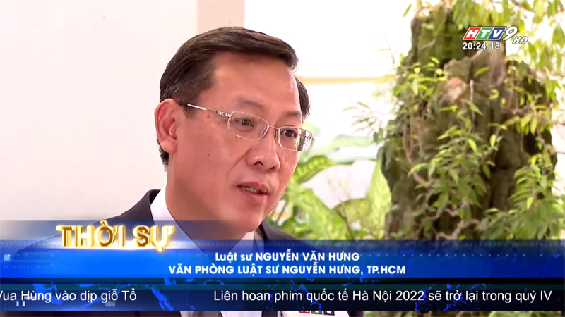 Luật sư Nguyễn Văn Hưng trên HTV9