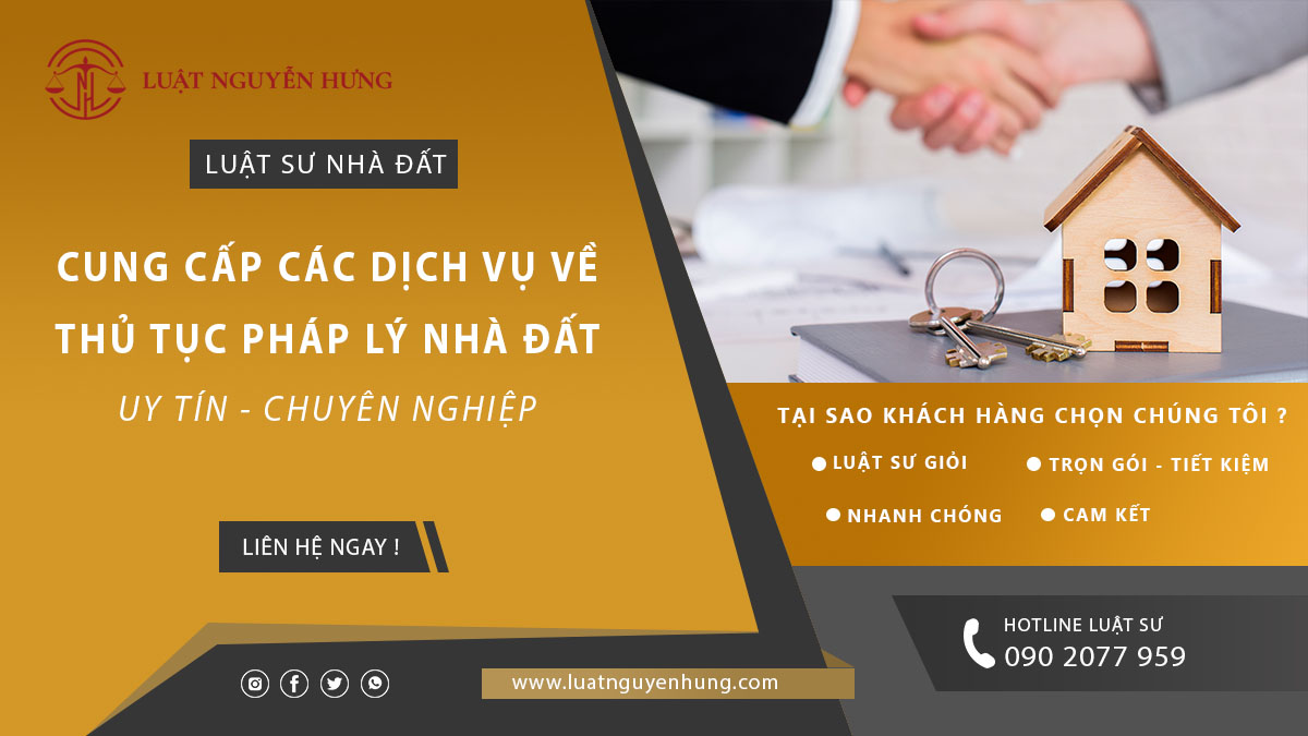 Dịch vụ về thủ tục pháp lý nhà đất tại TPHCM và các tỉnh